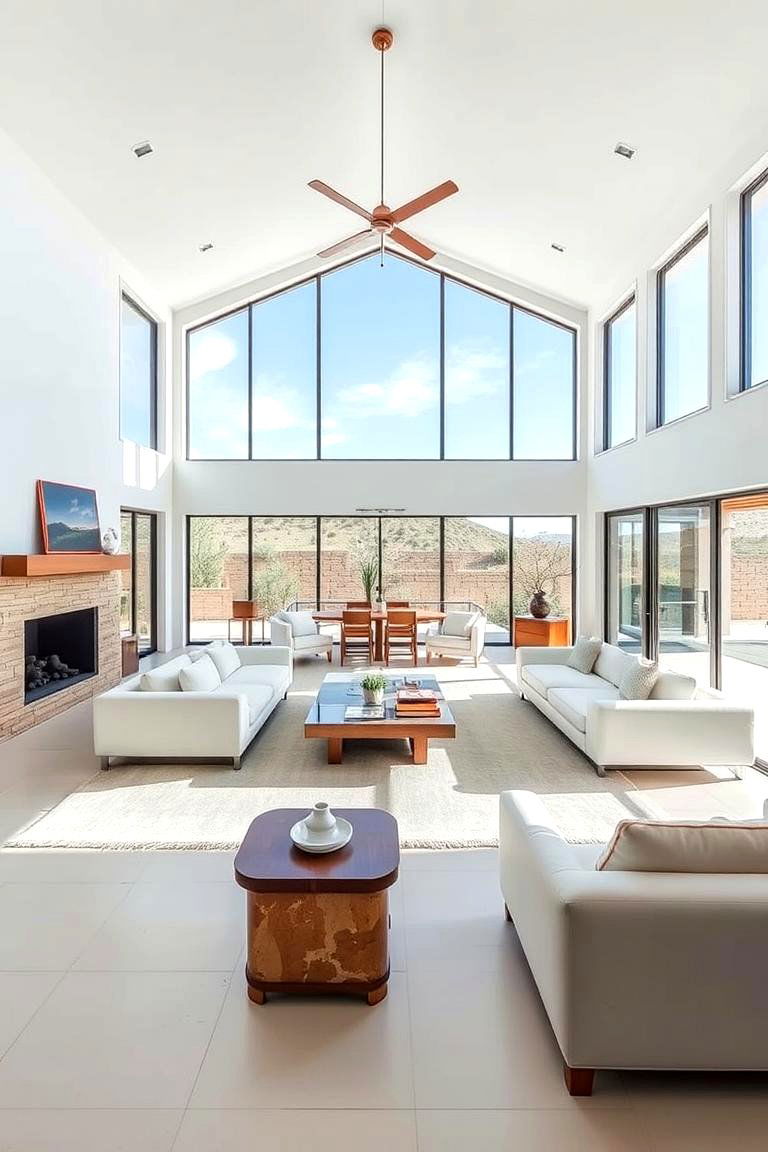 Create an Open Airy Feel - 24 Southwestern Living Room Ideas