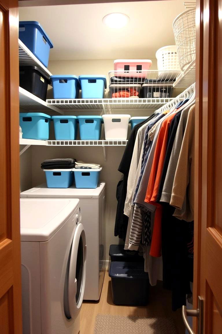 Create an Organized Laundry Closet - 24 Laundry Room Storage Ideas