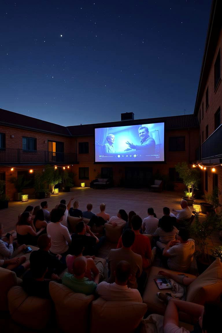 Create an Outdoor Cinema - 24 Courtyard Ideas