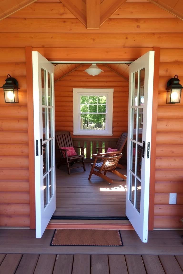 Create an Outdoor Extension - 24 One Room Cabin Interior Design Ideas