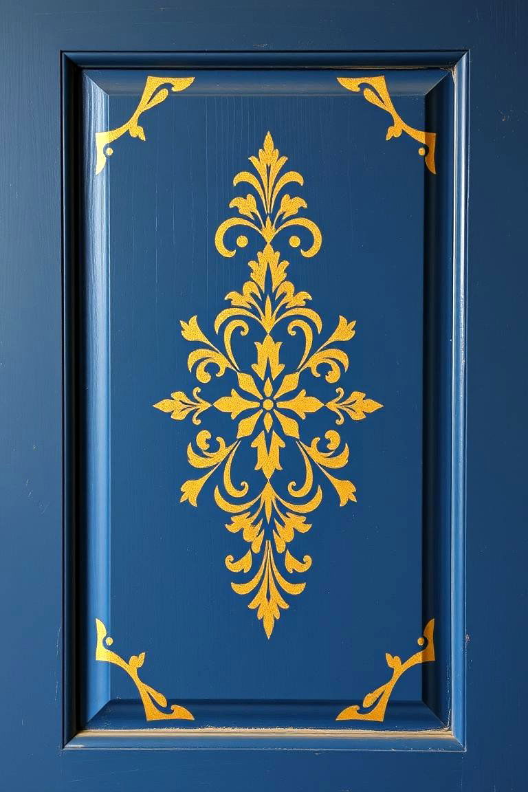 Creating Faux Inlay with Paint - 24 Painted Furniture Ideas