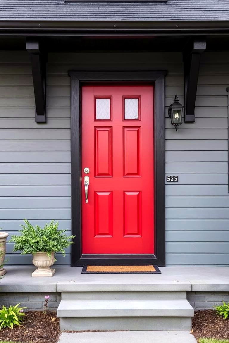 Creating Visual Harmony with Black Accents - 24 Grey House With Black Trim