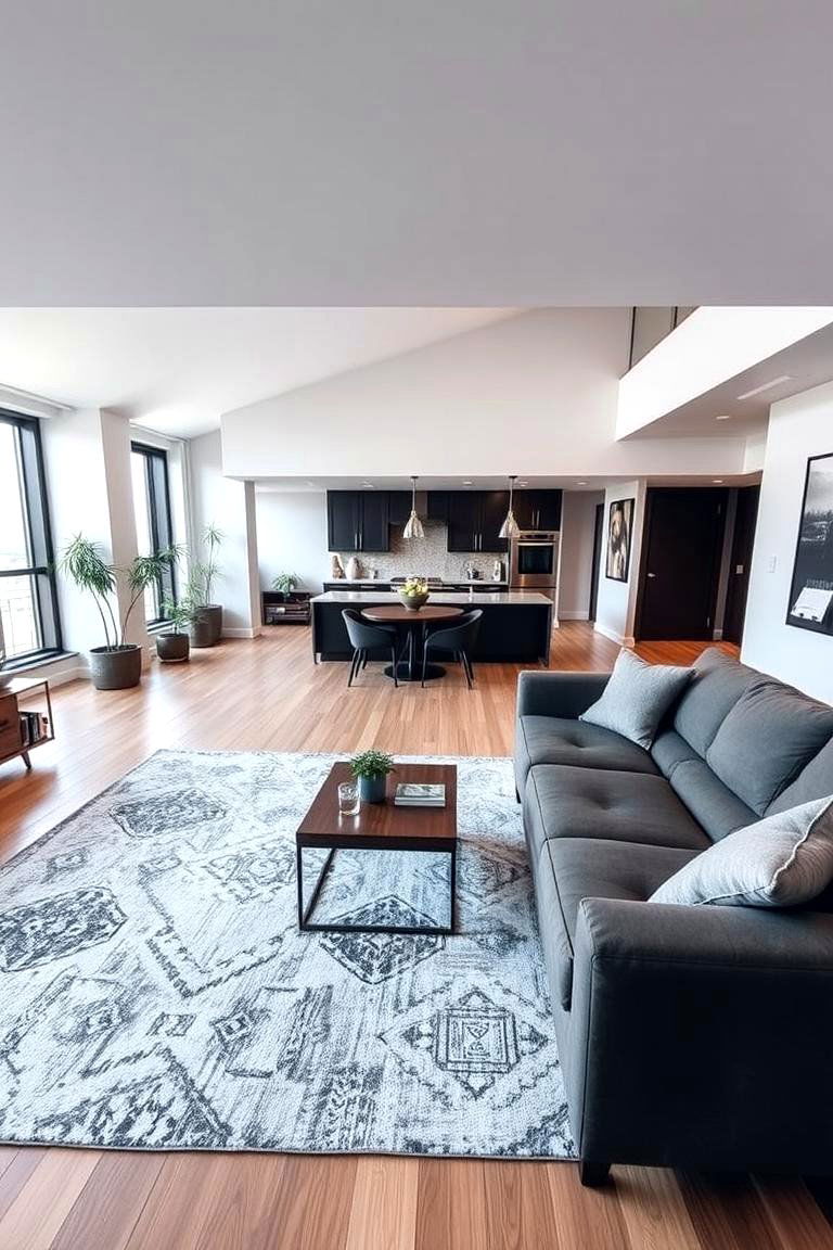 Creating Zones in an Open Layout - 24 Loft-style Living Room Ideas