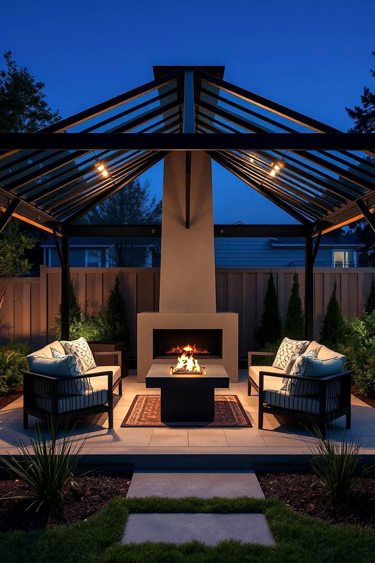 Creating a Captivating Outdoor Focal Point - 24 Gazebo With Fireplace