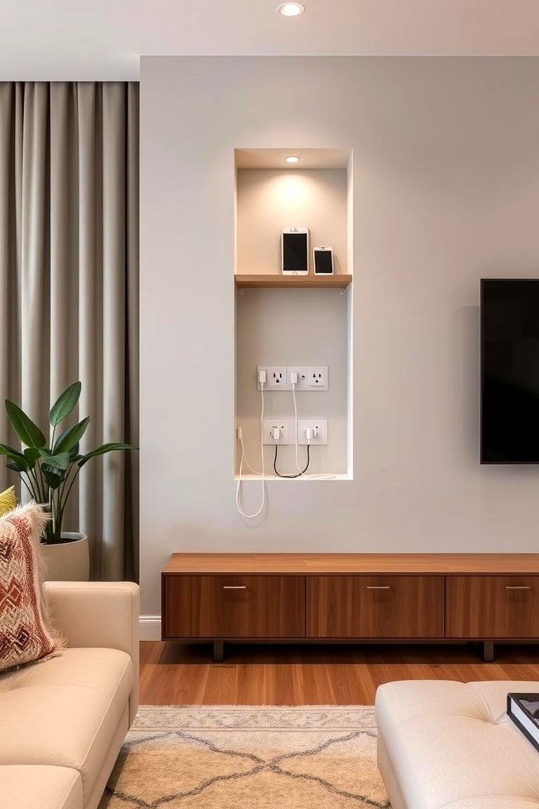 Creating a Charging Station - 24 Wall Niche Ideas