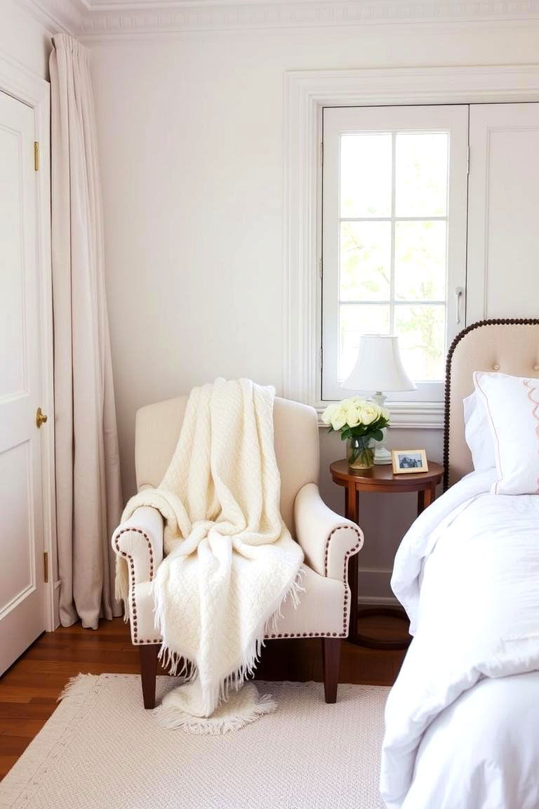 Creating a Cozy Reading Nook - 24 White and Cream Bedroom Ideas
