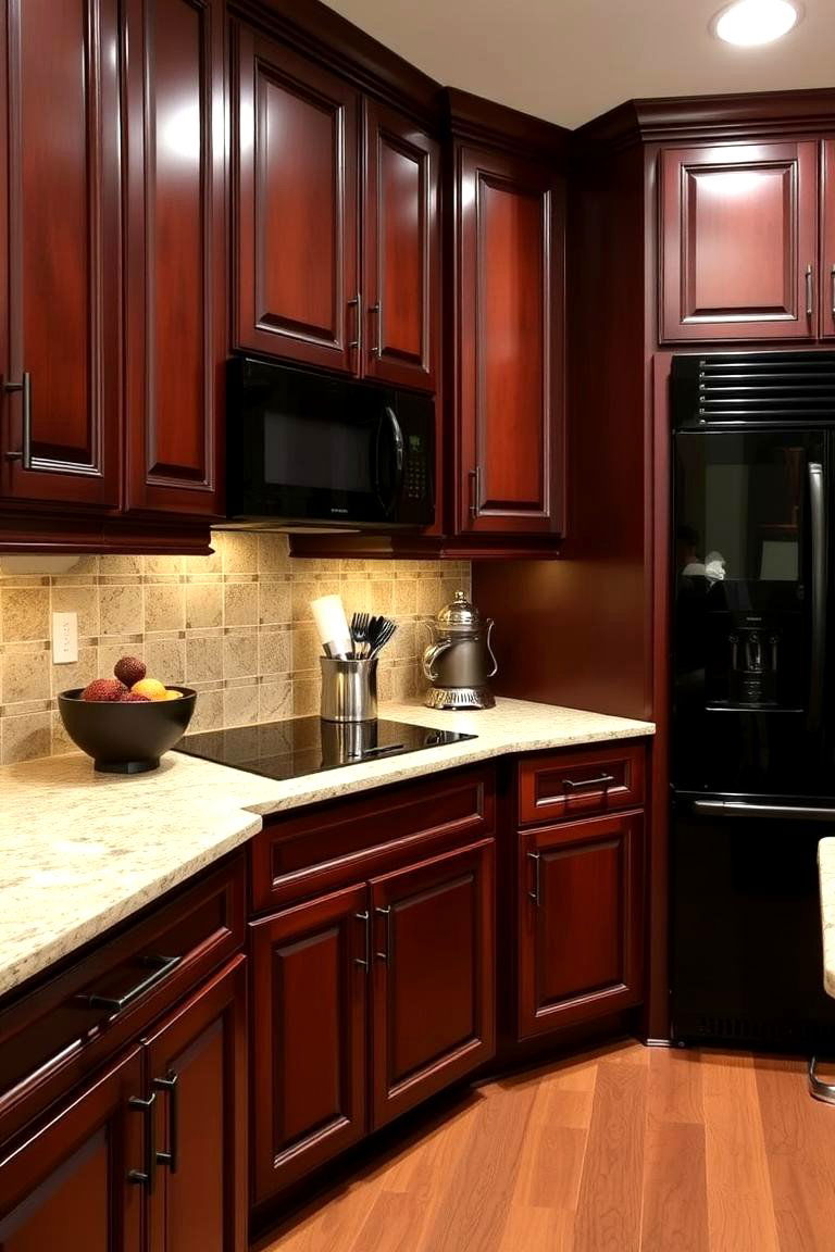 Creating a Focal Point - 24 Kitchen With Black Appliances