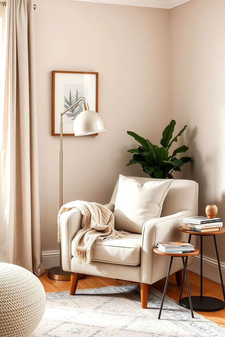 Creating a Reading Nook - 24 Greige Living Room Ideas