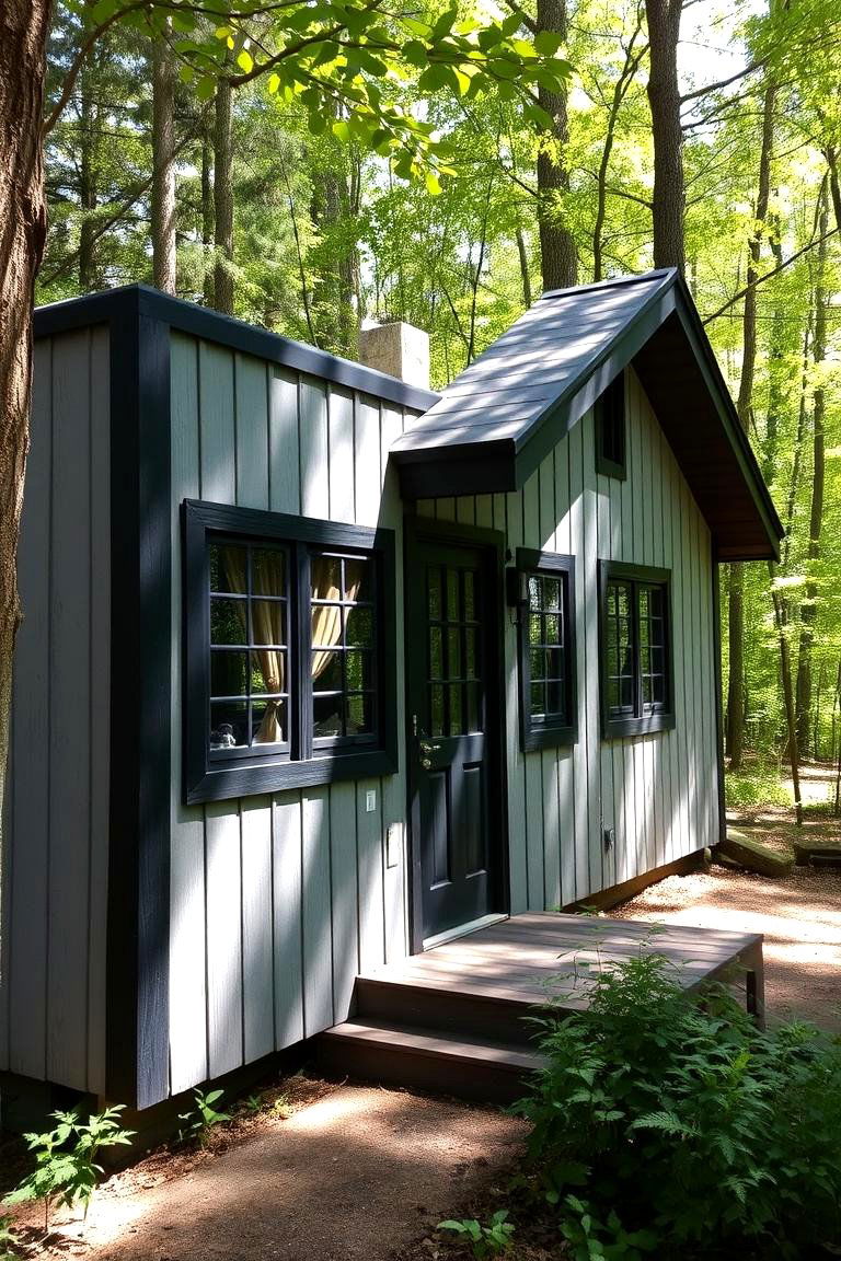 Creating a Sense of Sophistication - 24 Grey House With Black Trim
