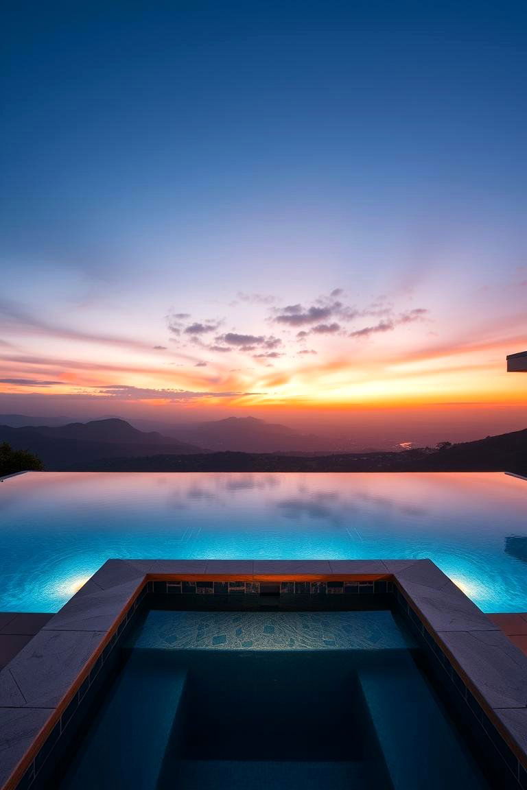 Creating a Social Gathering Hub - 24 Rectangle Pool With Hot Tub