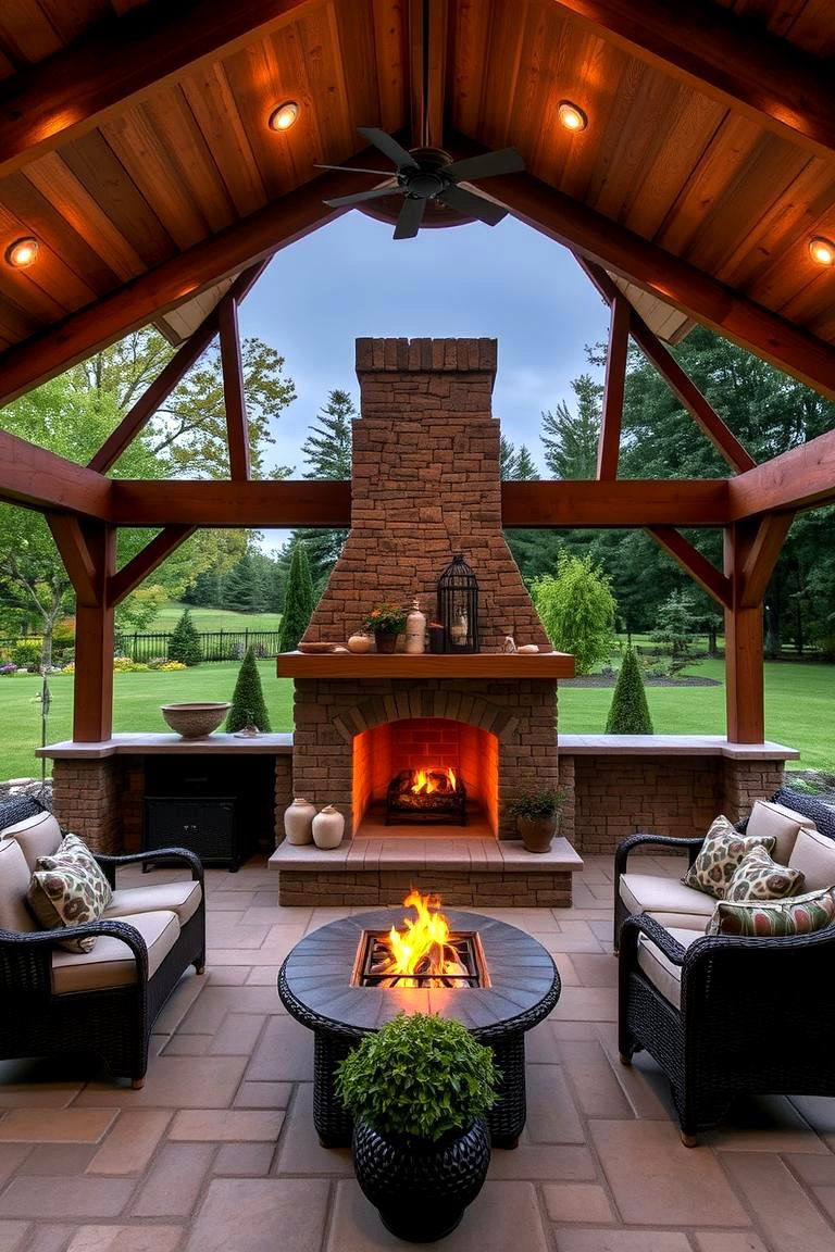 Creating a Tranquil Space for Relaxation and Unwinding - 24 Gazebo With Fireplace