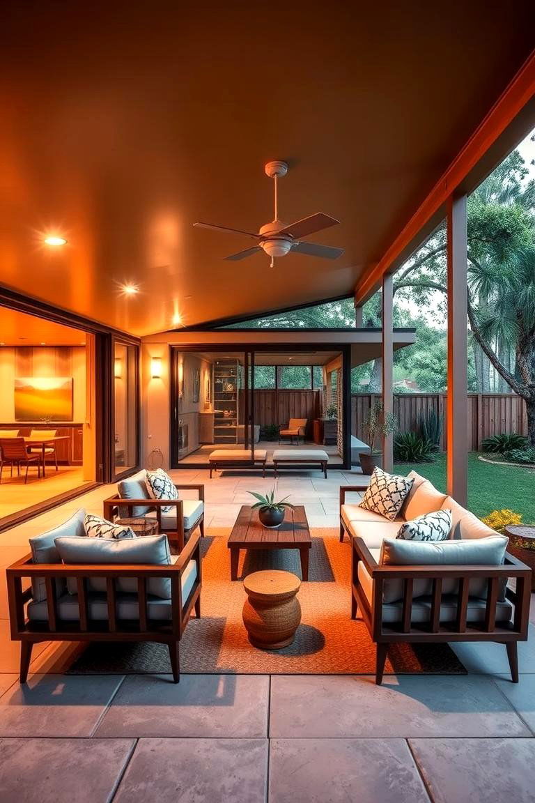 Creating an Outdoor Living Space - 24 Mid-Century Modern Exterior Home Ideas