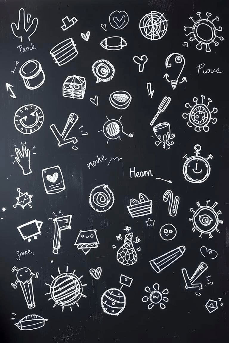 Creative Art Doodles - 24 Chalkboard Ideas