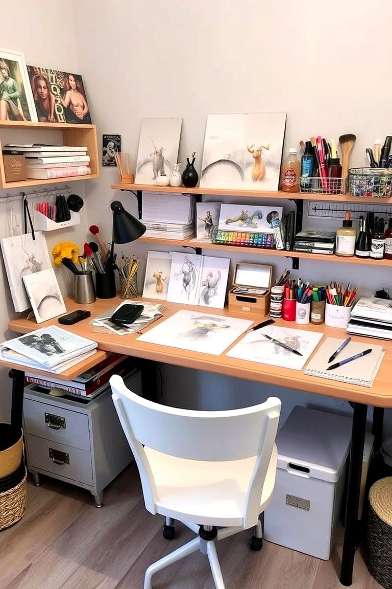 Creative Artist Desk - 24 Desk Ideas