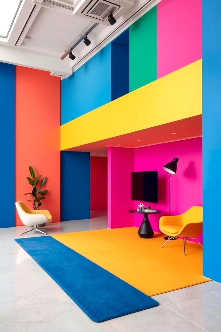 Creative Color Blocking - 24 Boys Room Paint Ideas