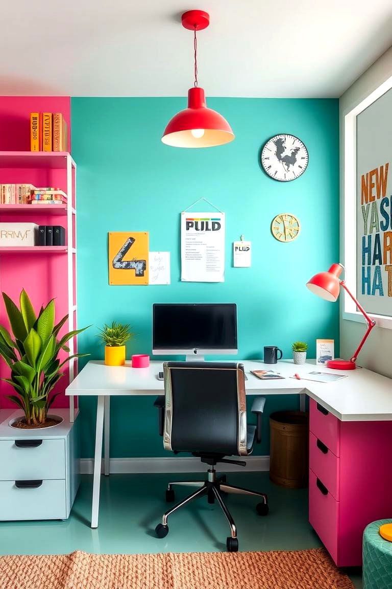 Creative Color Schemes to Boost Mood - 24 Home Office Ideas for Her