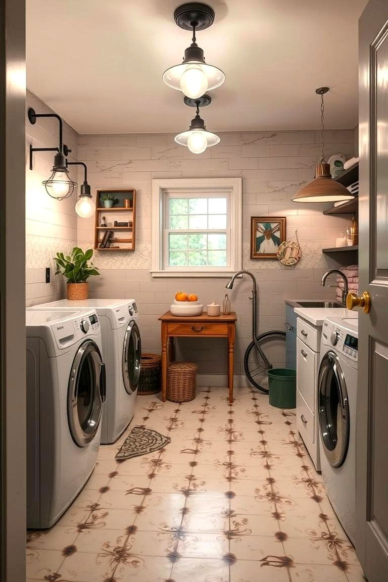 Creative DIY Lighting Projects - 24 Laundry Room Lighting Ideas