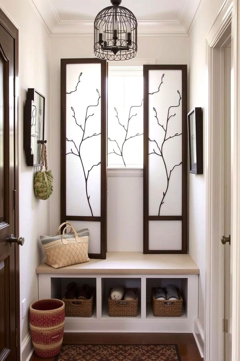 Creative Divider Solutions - 24 Small Mudroom Ideas