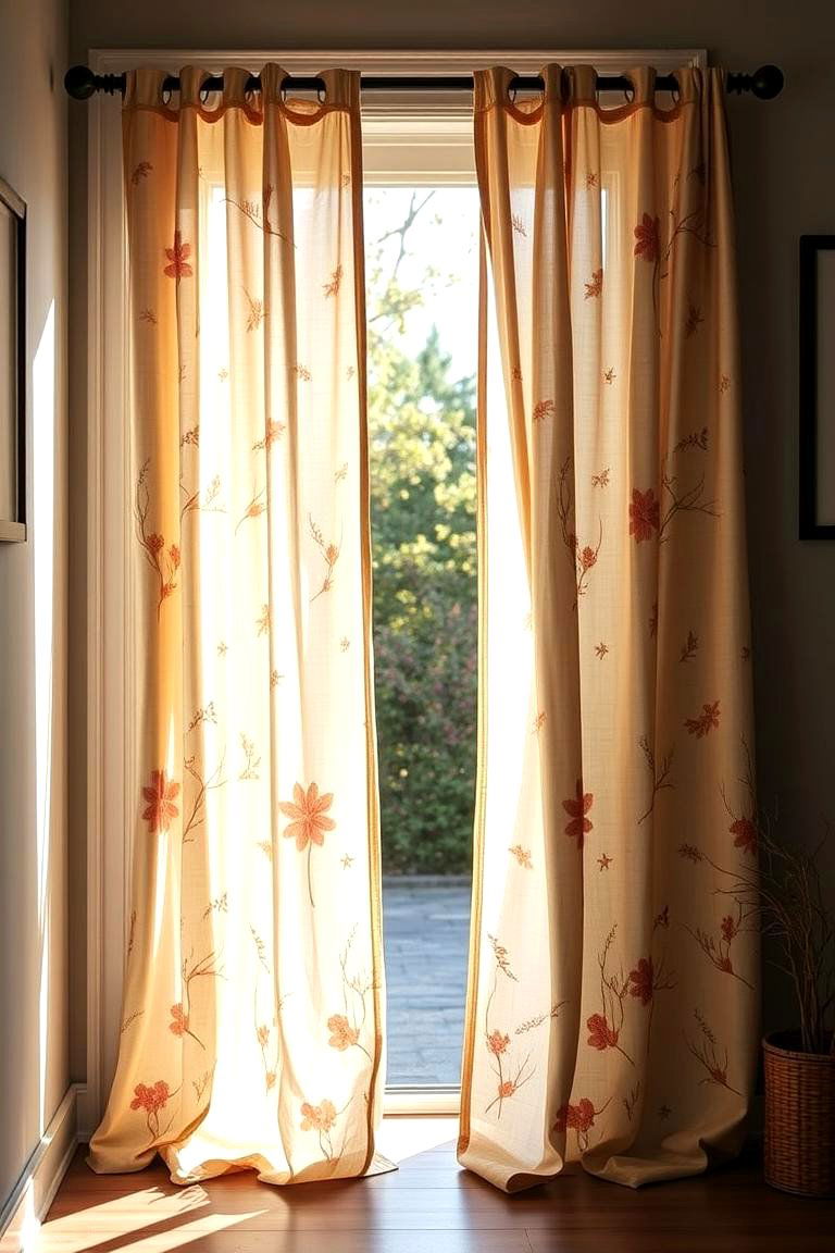 Creative Door Curtains - 24 Spring Front Door Decor Ideas
