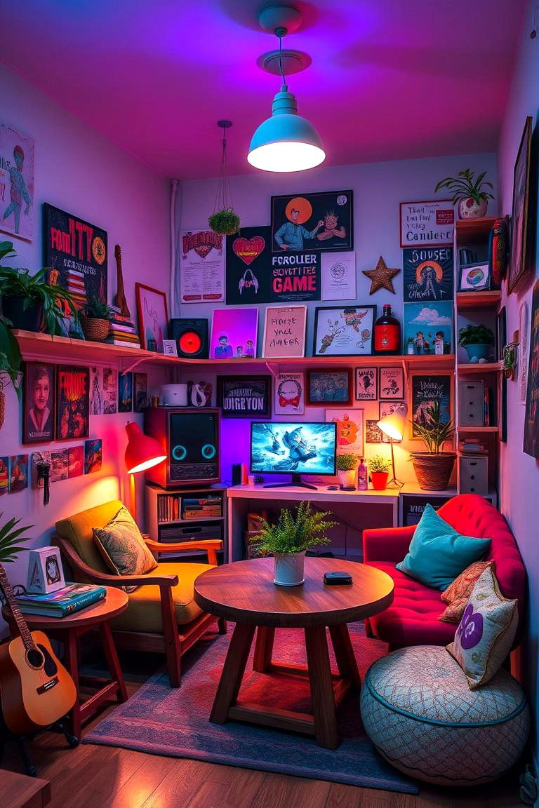 Creative Indie Game Corner - 24 Game Room Ideas
