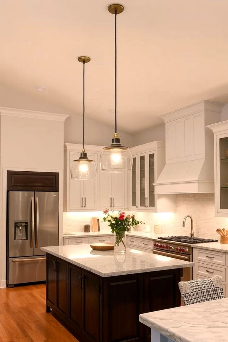 Creative Lighting Fixtures - 24 Barndominium Kitchen Ideas