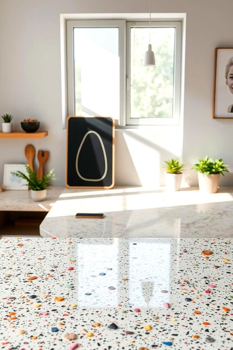 Creative Material Fusion - 24 Terrazzo Kitchen Countertops