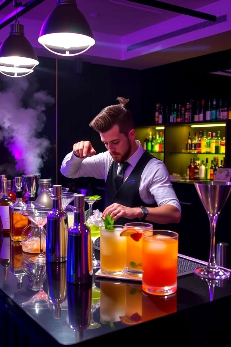 Creative Mixology Cocktail Station - 24 Wedding Entertainment Ideas