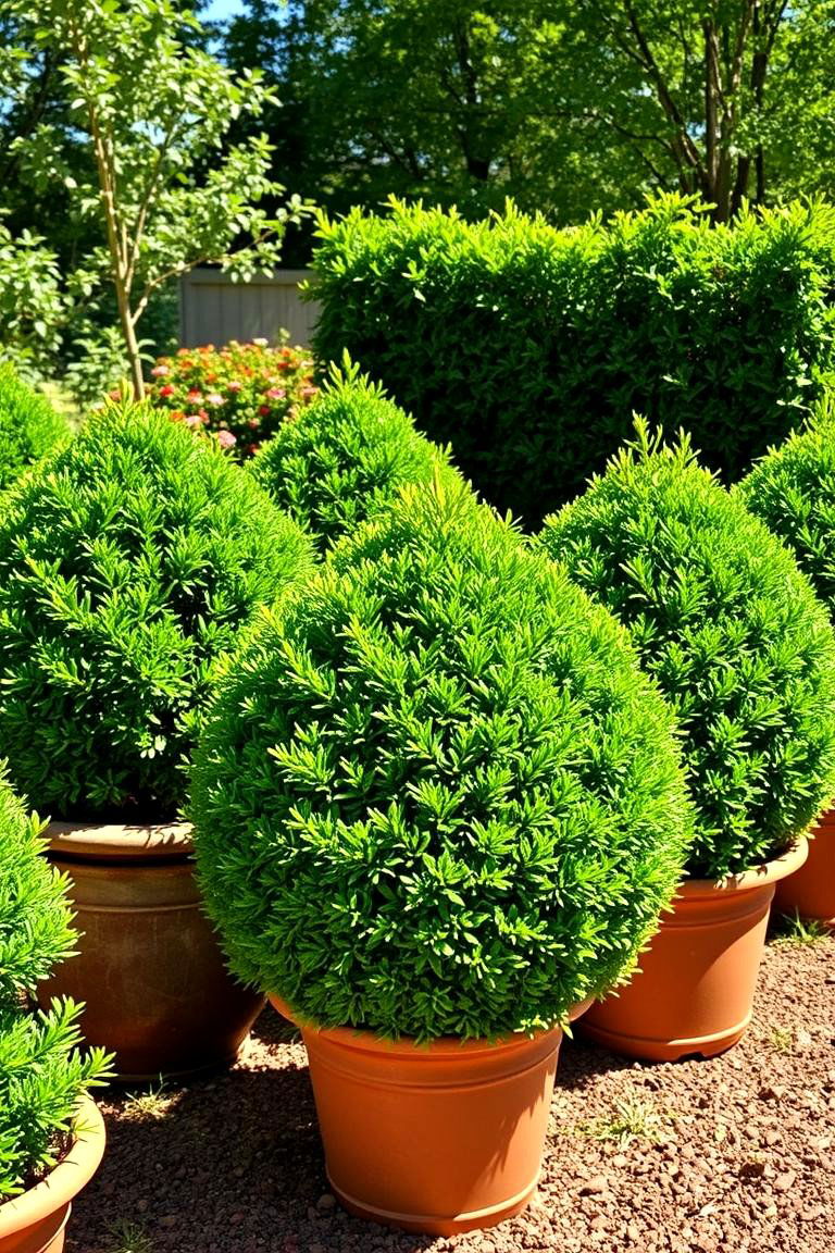 Creative Potted Shrub Screen - 24 Ideas Cheap Ways to Block Neighbors View