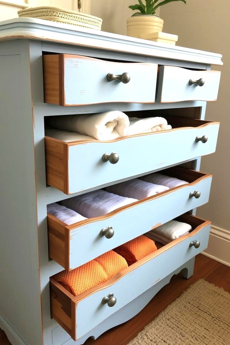 Creative Repurposed Furniture - 24 Towel Storage Ideas