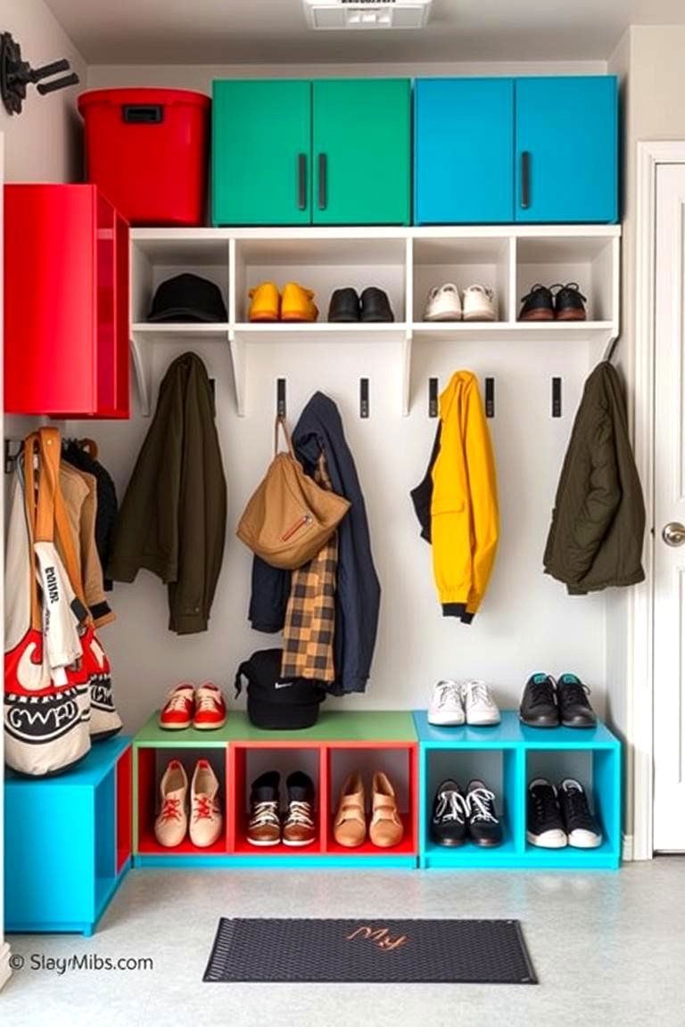Creative Shoe and Coat Cubbies - 24 Garage Entryway Ideas