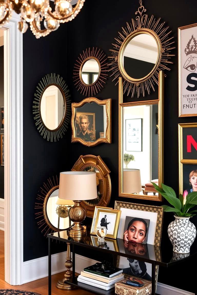Creative Statement Mirrors and Art Pieces - 24 Boho Teen Bedroom Ideas