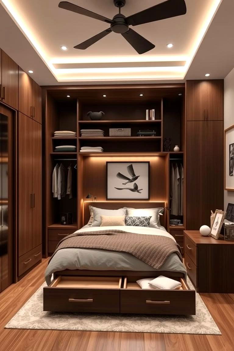 Creative Storage Innovations - 24 Primary Bedroom Ideas