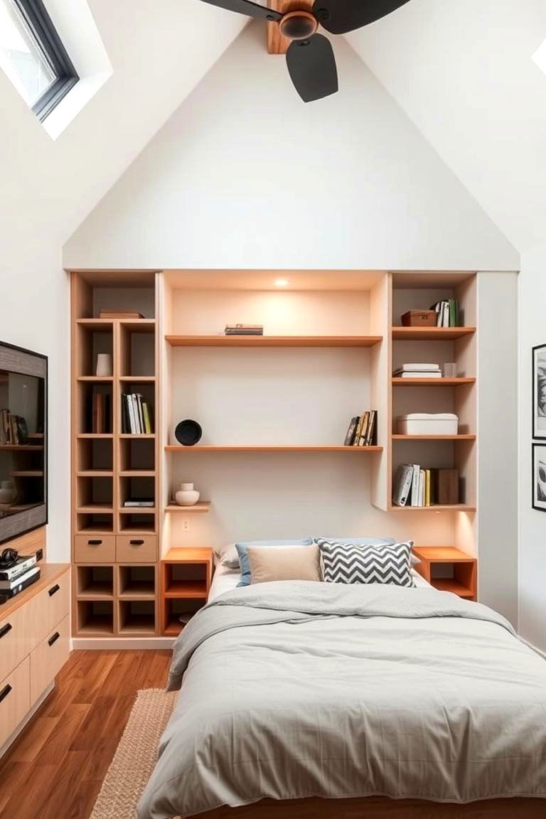 Creative Storage Solutions - 24 Loft Bedroom Ideas