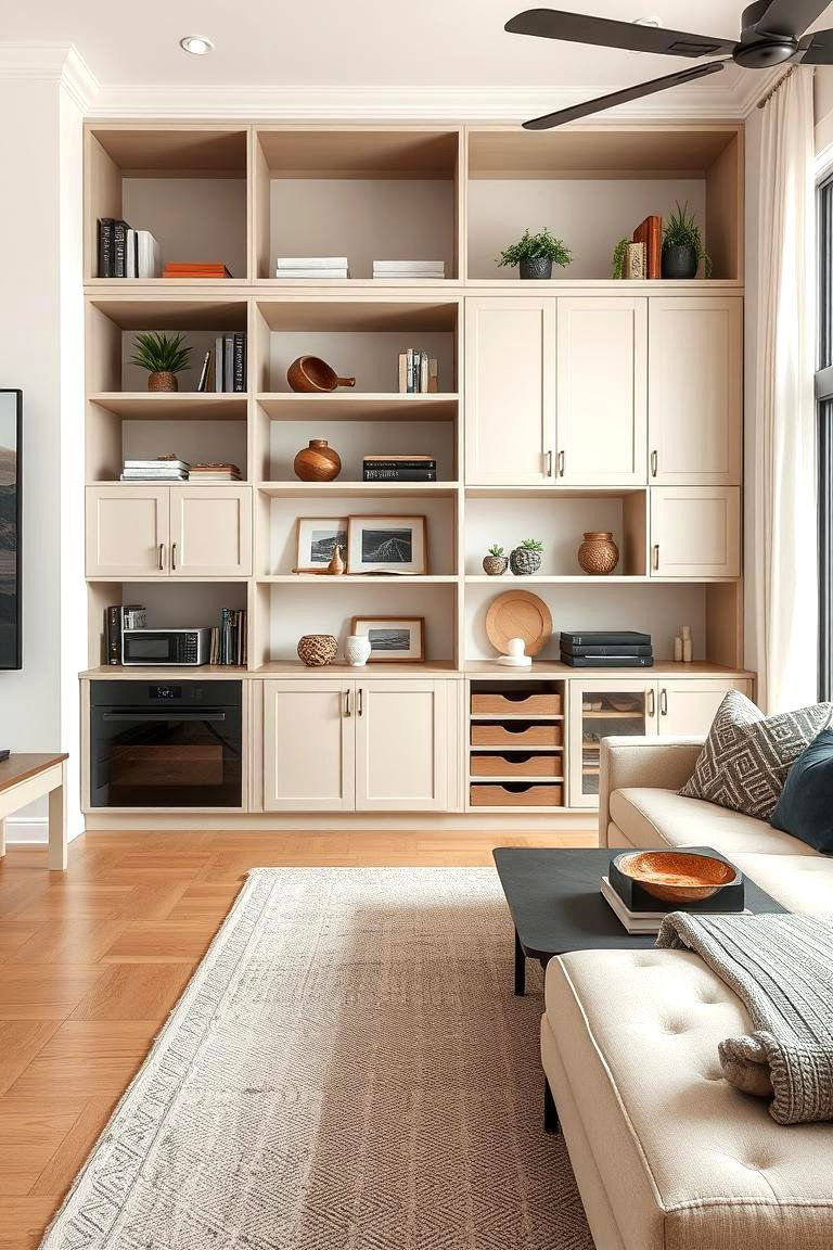 Creative Storage Solutions - 24 Magnolia Living Room Ideas