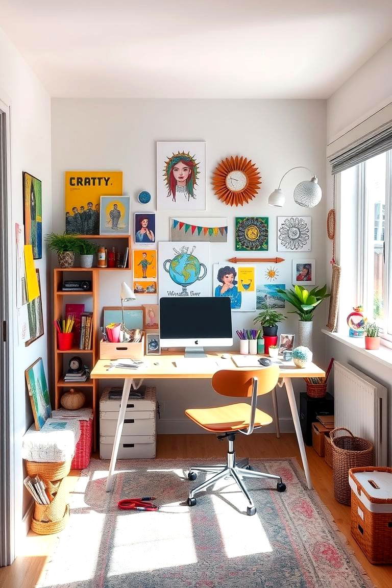 Creative Studio Corner - 24 Desk in Front of Window Ideas
