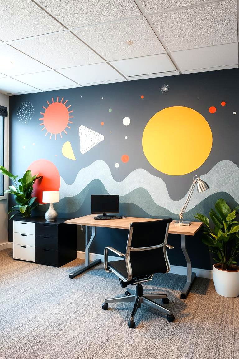 Creative Wall Murals - 24 Therapist Office Decor Ideas