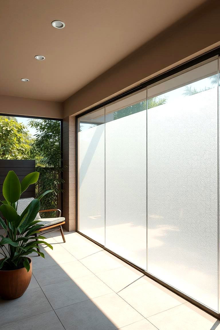 Creative Window Film Application - 24 Ideas Cheap Ways to Block Neighbors View