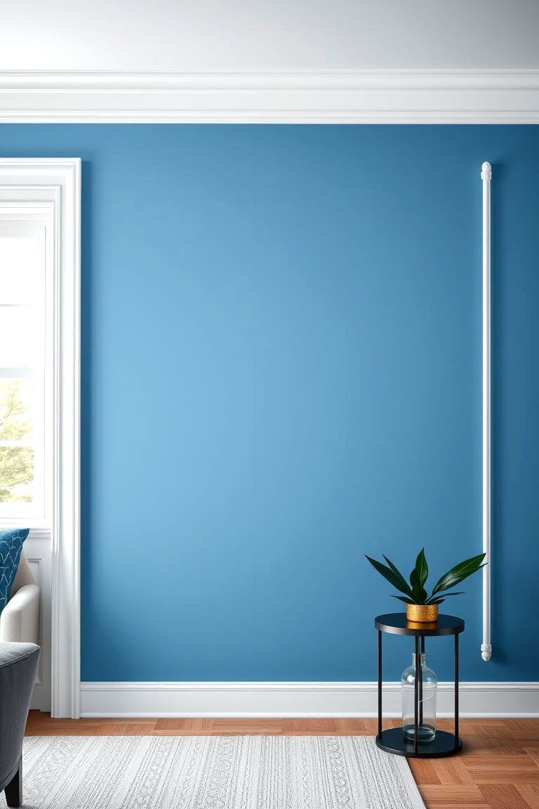 Crisp Blue with White Trim - 24 Blue Accent Wall Ideas