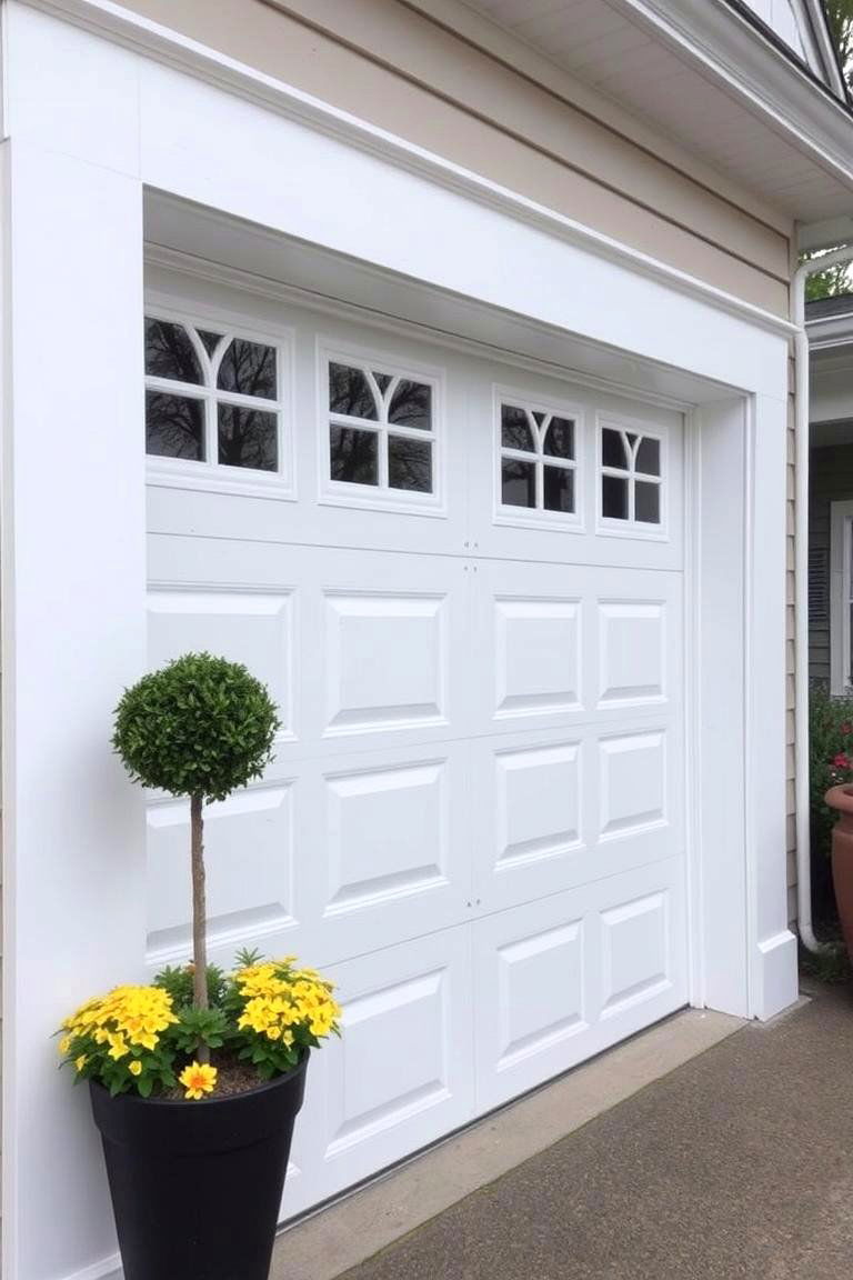 Crisp White Trim - 24 Exterior Taupe House Color Combinations