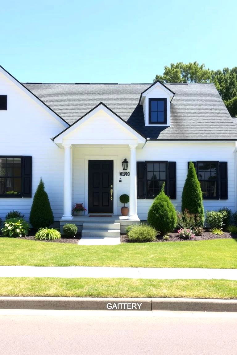 Crisp Whites for a Clean Classic Look - 24 Exterior House Color Schemes With Sage Green Siding