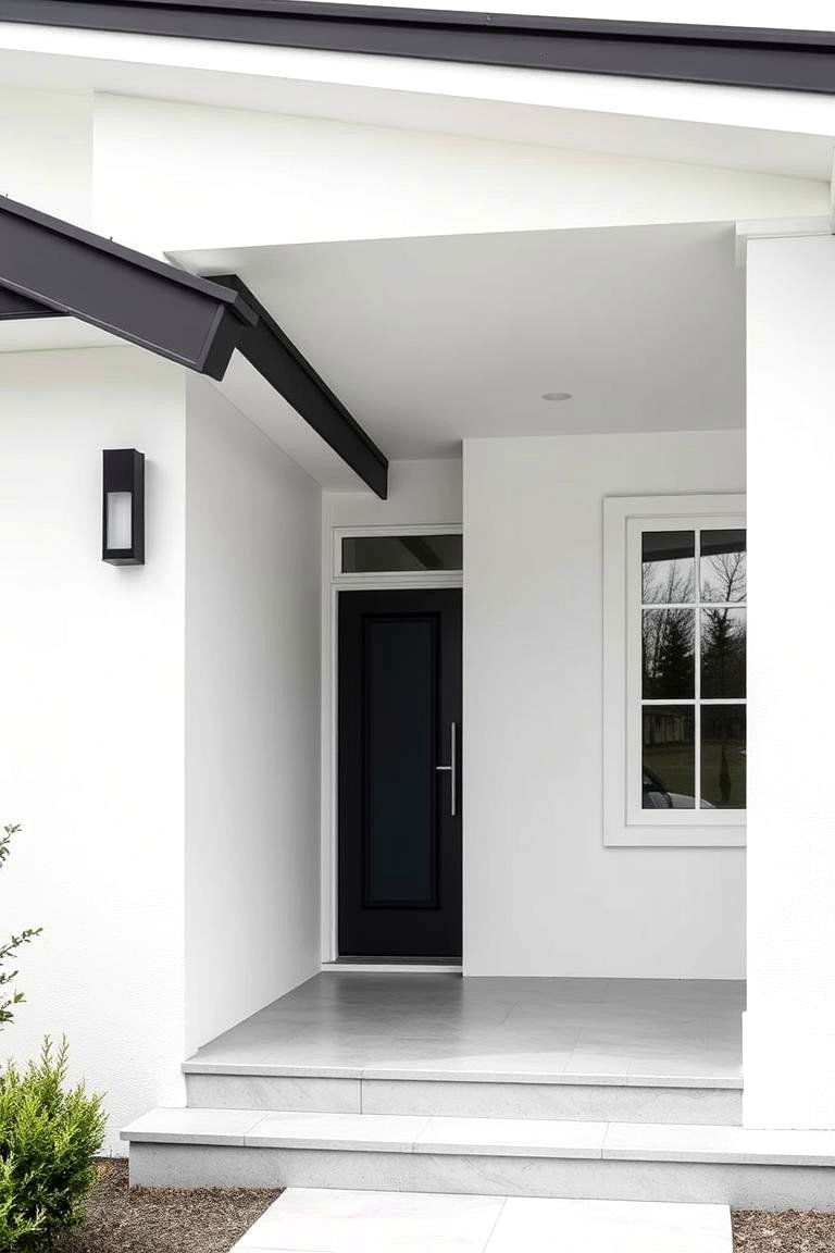 Crisp and Clean Aesthetics - 24 Black and White House Exterior Ideas