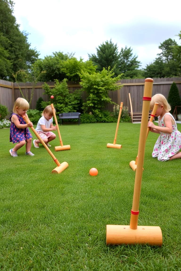 Croquet Set - 24 Backyard Ideas for Kids