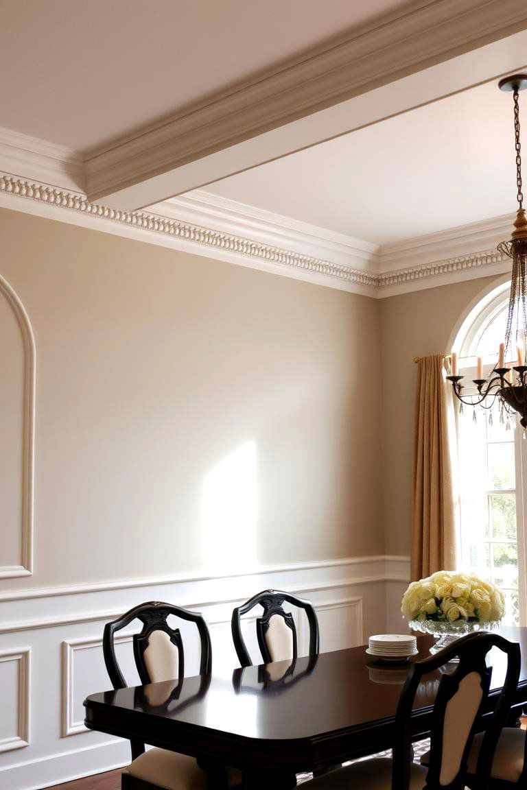 Crown Molding with Beaded Trim - 24 Crown Molding Ideas