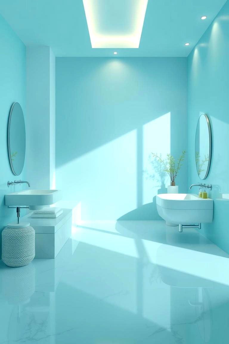 Crystal Clear Retreat - 24 blue and green bedroom ideas