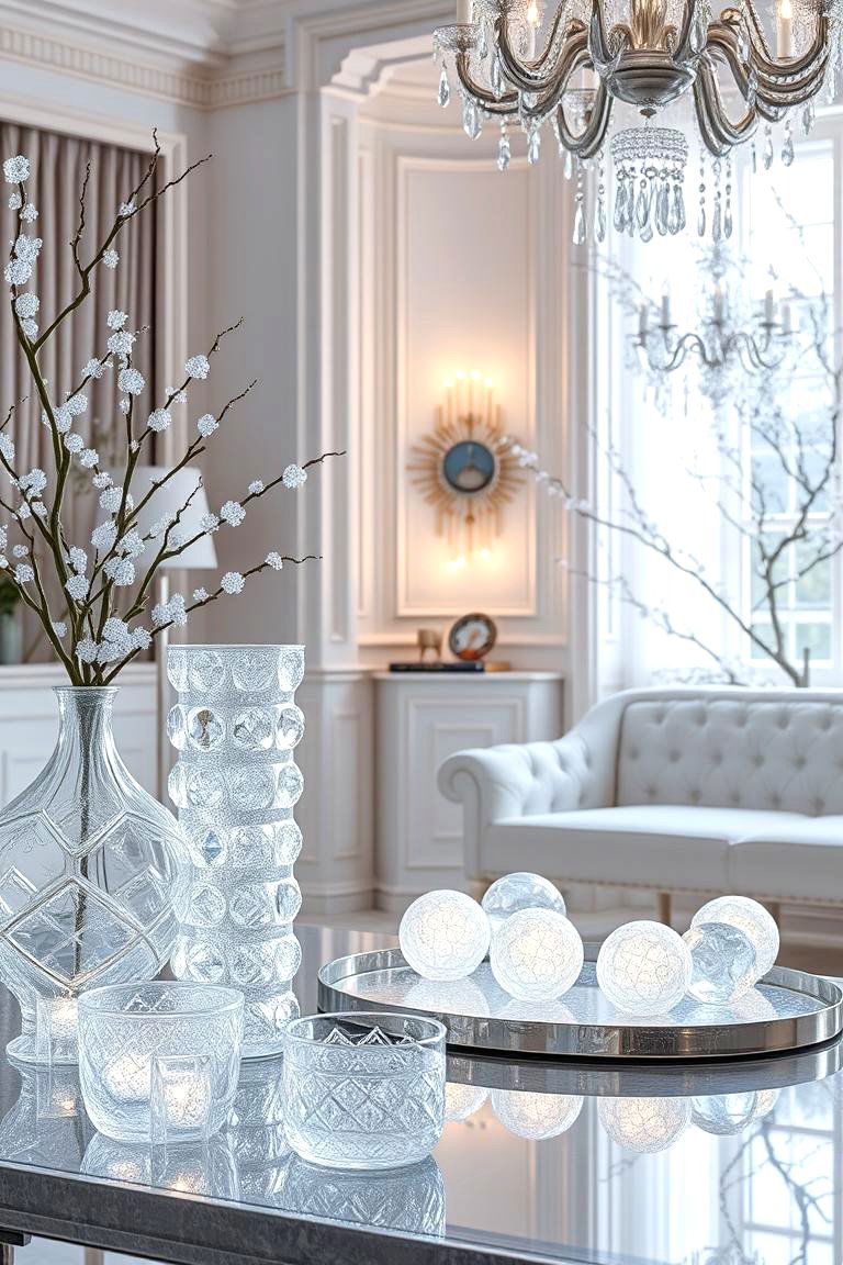 Crystal Frost Accents - 24 frozen room decor ideas