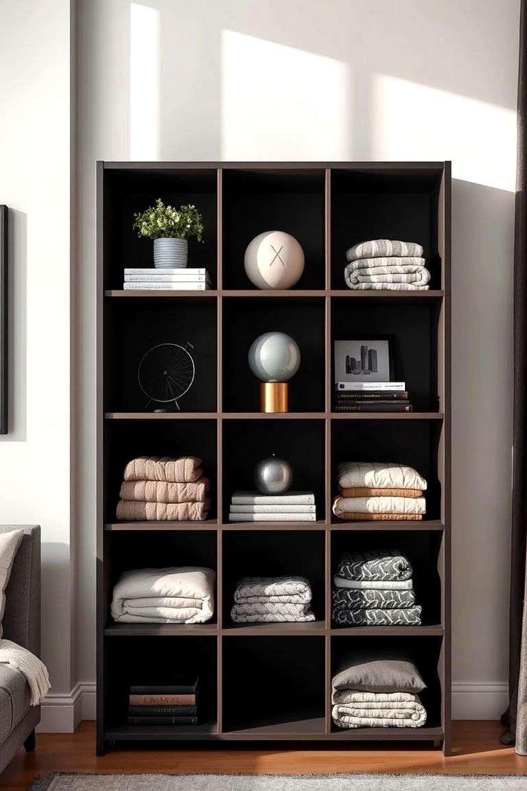 Cube Organizer Shelves - 24 Blanket Storage Ideas