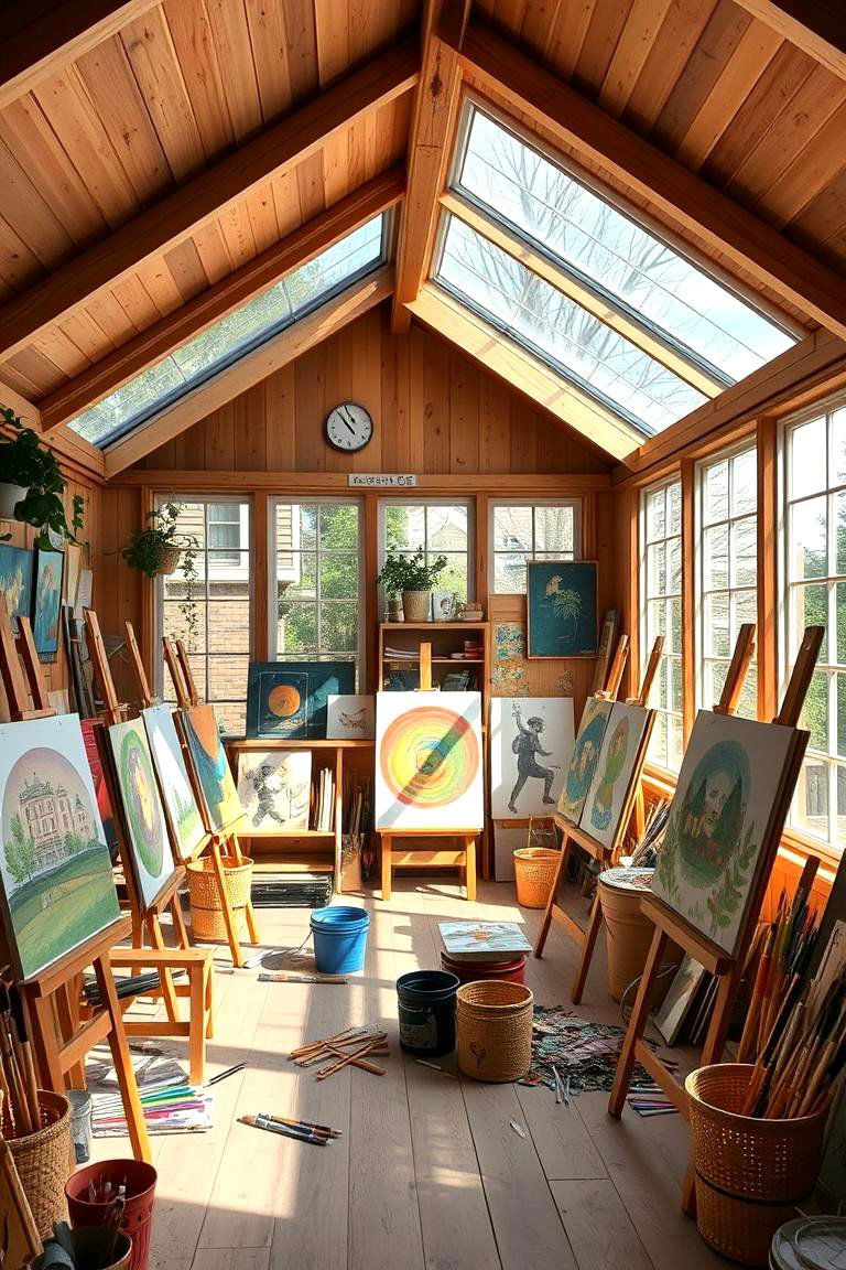 Cultivate Creativity in an Inspiring Art Studio - 24 Garden Shed Ideas