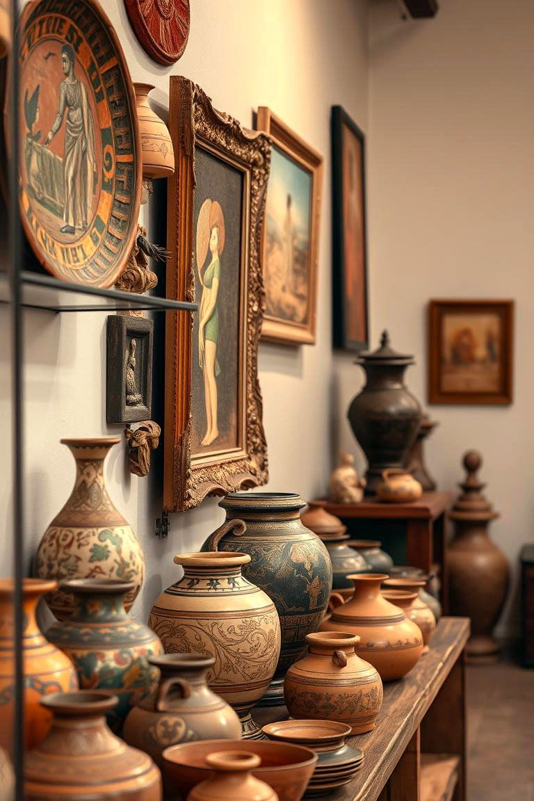 Cultural Artifacts Display - 24 Spanish Style Living Room Ideas