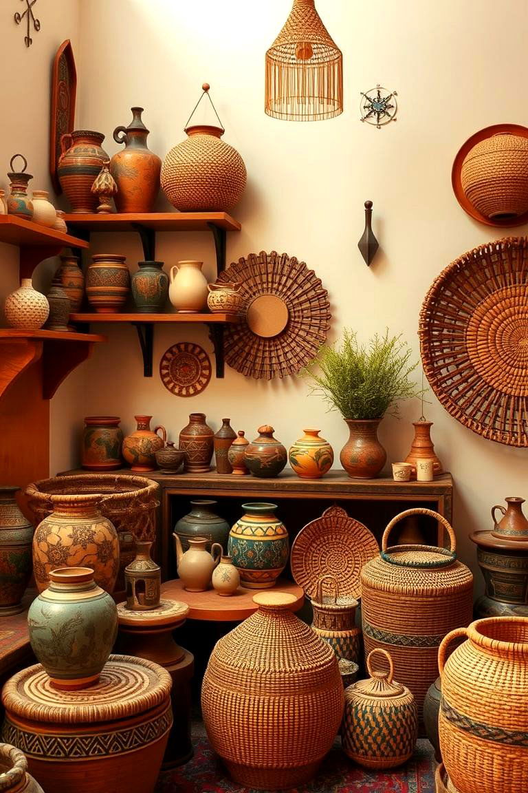 Cultural Artisan Accessories - 24 Bohemian Moroccan Living Room Ideas