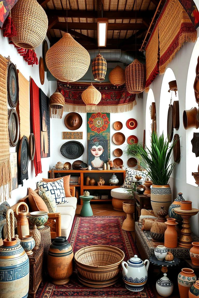 Cultural Artisan Touches - 24 Gypsy Bohemian Living Room Ideas